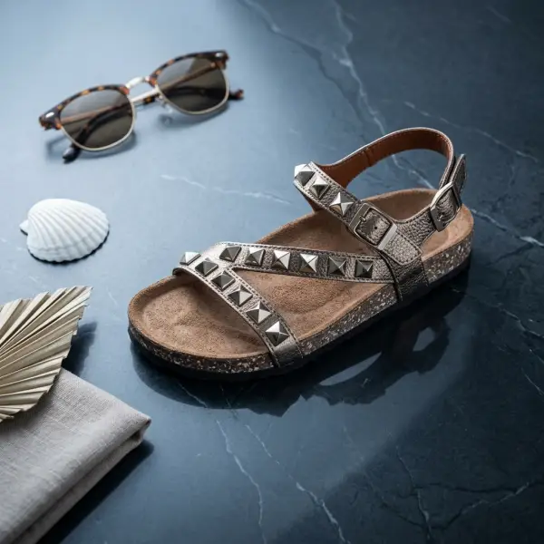 Metallic slipper